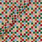 Wrapping paper checker board pattern 3.5m, imported from the UK