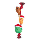 Xmas Dinner On Rope pet toy for playful dogs (British brand)