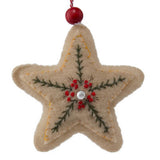 GH felt star bauble 14.5cm, imported from the UK