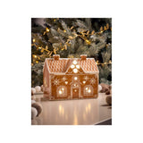 Gingerbread ceramic light-up house brown 13.5 cm (British brand)