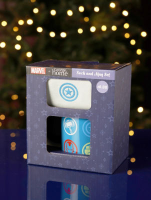 Marvel mug and sock set gift (British brand)