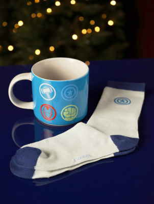 Marvel mug and sock set gift (British brand)