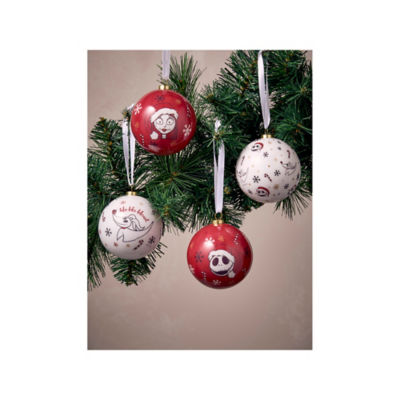 Nightmare Before Christmas baubles set of 4, UK version