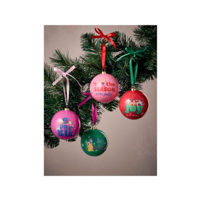 Disney Princess baubles set of 4 multicoloured - British product