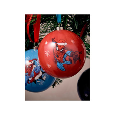Marvel Spider-Man Christmas baubles set of 4, UK version