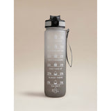 Grey ombre hydration goal drinking bottle 28cm (British brand)