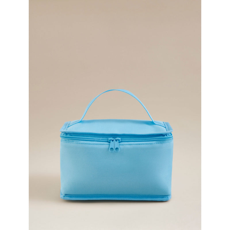 Blue collapsible lunch bag with handle - British product