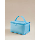 Blue collapsible lunch bag with handle - British product