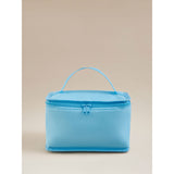 Blue collapsible lunch bag with handle - British product