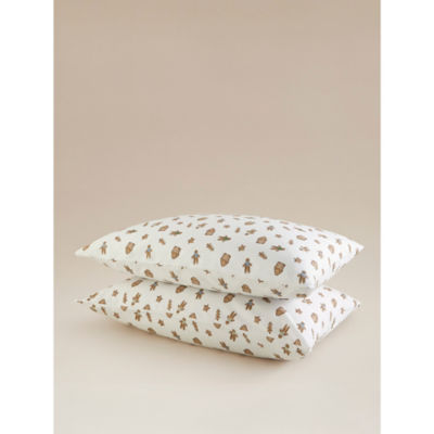 Christmas gingerbread pillowcase pair polycotton - British product