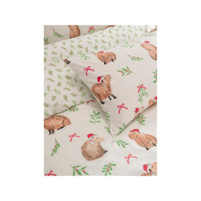 GH multicoloured polyester duvet set - British product