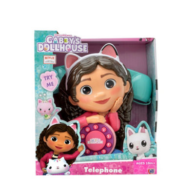Gabby's Dollhouse Telephone toy, imported from the UK