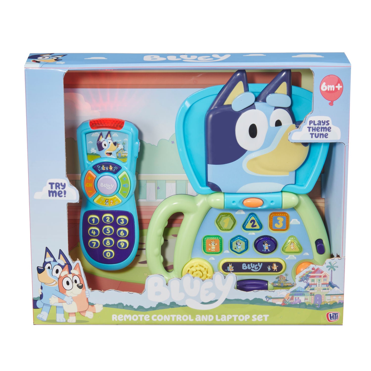 Bluey remote control laptop set baby toy, imported from the UK