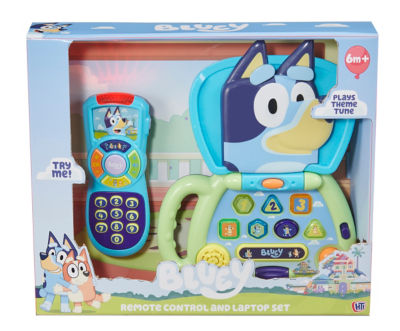 Bluey remote control laptop set baby toy, imported from the UK