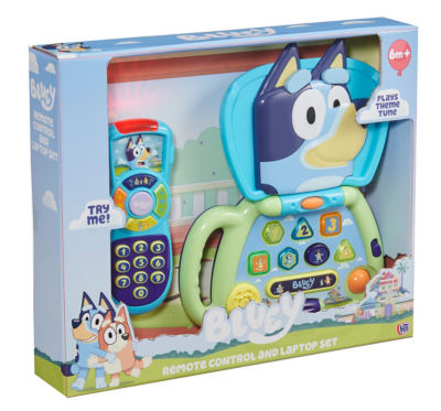 Bluey remote control laptop set baby toy, imported from the UK