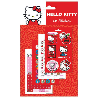 Hello Kitty 200 piece sticker set - British product