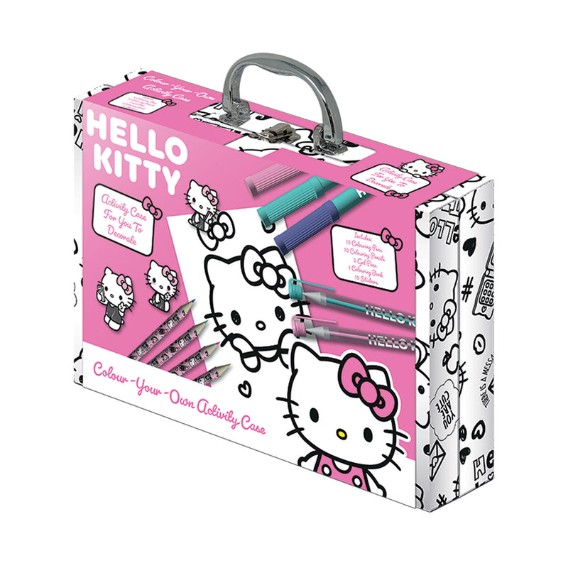 Hello Kitty Colour Your Own activity case, imported from the UK
