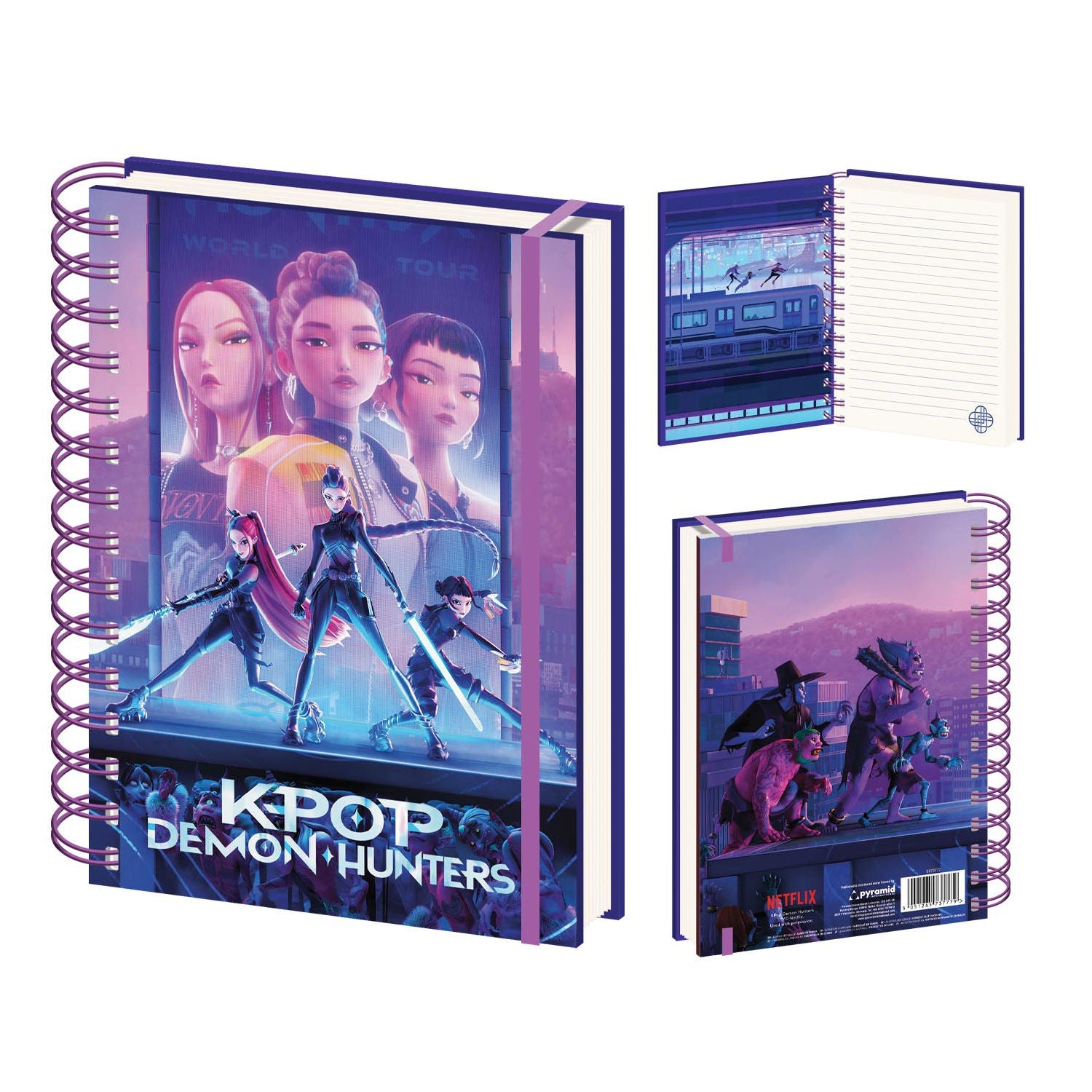 K-Pop Demon Hunters A5 wiro notebook, UK version