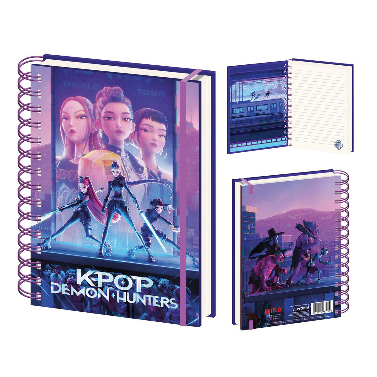 K-Pop Demon Hunters A5 wiro notebook, UK version