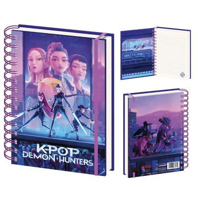 K-Pop Demon Hunters A5 wiro notebook, UK version