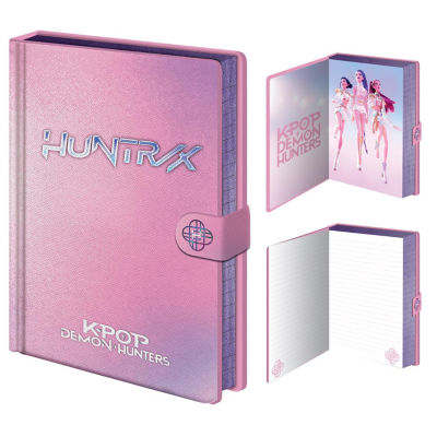Huntrix Premium A5 Notebook with iridescent cover (British brand)