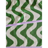 Bath towel green wiggle design, imported from the UK