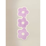 Lilac Flower Cotton Runner Bath Mat 40x110cm, imported from the UK