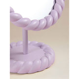 Lilac freestanding mirror with trinket tray base 19x14x26 cm (British brand)