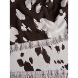 Brown Cow Design cotton bath towel cow motif - British product