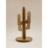 Brown bamboo cactus jewellery stand, 27 cm tall (British brand)