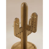 Brown bamboo cactus jewellery stand, 27 cm tall (British brand)