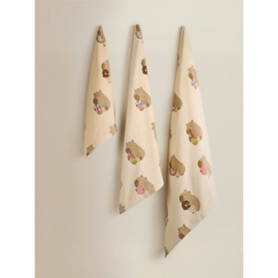 Capybara printed cotton bath sheet, imported from the UK