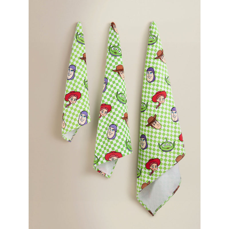 Disney Toy Story green cotton bath sheet, UK version