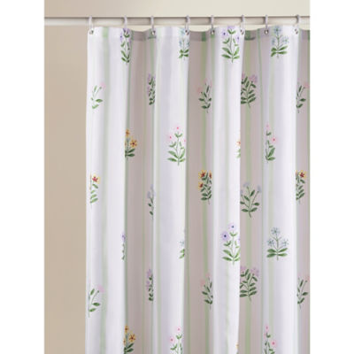 Floral shower curtain multi-coloured 180x180cm, UK version