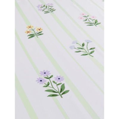 Floral shower curtain multi-coloured 180x180cm, UK version