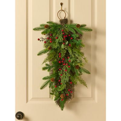 GH green hanging swag decoration 67x32x12 cm (British brand)