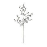 Silver berry stem 50cm Christmas decoration, imported from the UK
