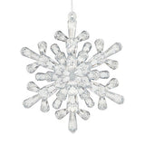 GH snowflake bauble plastic tree decoration 11.5cm (British brand)