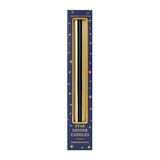 Warm Amber & Cedar star taper candles 2pk - British product