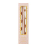 Gingerbread spice taper candles 2pk 43g each, imported from the UK