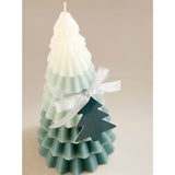 Frosted Pine & Eucalyptus ombre wax tree candle 112cm (British brand)