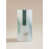Frosted Pine Eucalyptus pillar candle 7.5x7.5x15 cm, UK version