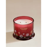 Spiced Berries & Mandarin scented candle with wooden lid (British brand)