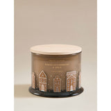 Baked Gingerbread & Spice wooden lid candle, natural fragrance (British brand)