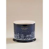 Warm Amber Cedar scented candle with wooden lid, imported from the UK