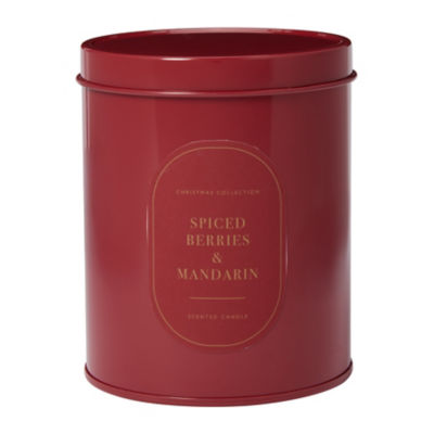 Spiced berries mandarin tin candle 175g, UK version