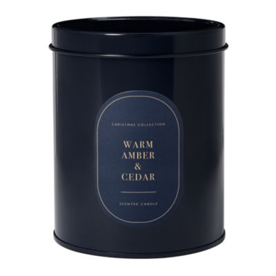 ASDA Warm Amber & Cedar Tin Candle 175g- Buy online at McGrocer