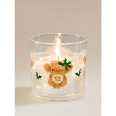 ASDA LED Christmas Candle Cow - Brown Scented Candle 10 x 10 x 10 cm- Buy online at McGrocer