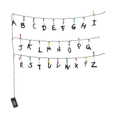 Stranger Things string lights alphabet decoration, imported from the UK