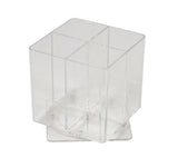 Clear rotating organiser storage caddy, imported from the UK